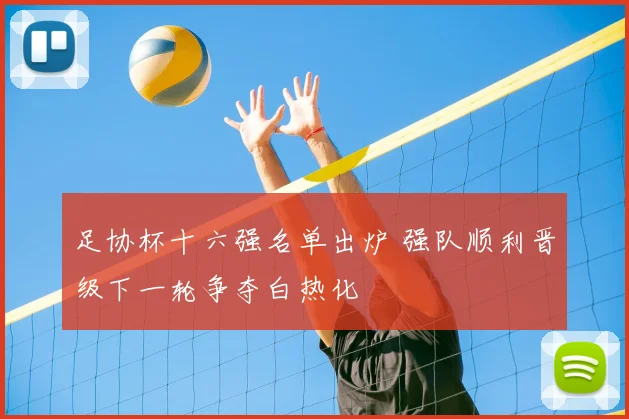足协杯十六强名单出炉 强队顺利晋级下一轮争夺白热化